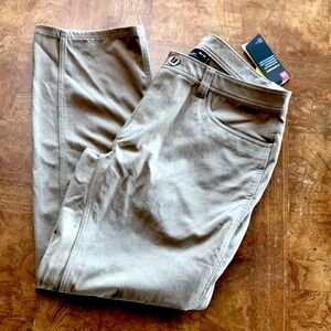NWT Men's Under Armour Storm Pants Green Brown Loose Water-Repellent 36x30
